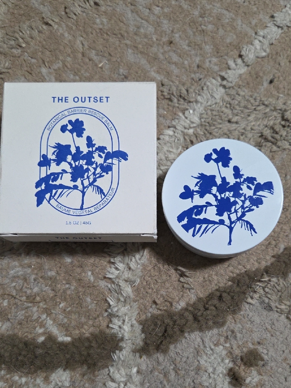 The Outset Botanical Barrier Rescue Balm - White & Blue